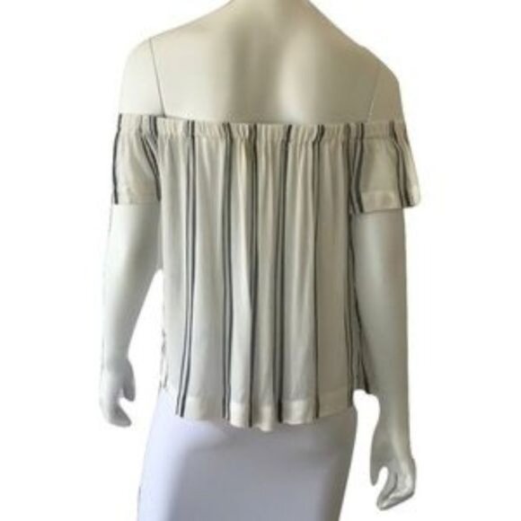 Cloth & Stone Ivory Striped Off-The-Shoulder Blouse - Picture 3 of 3